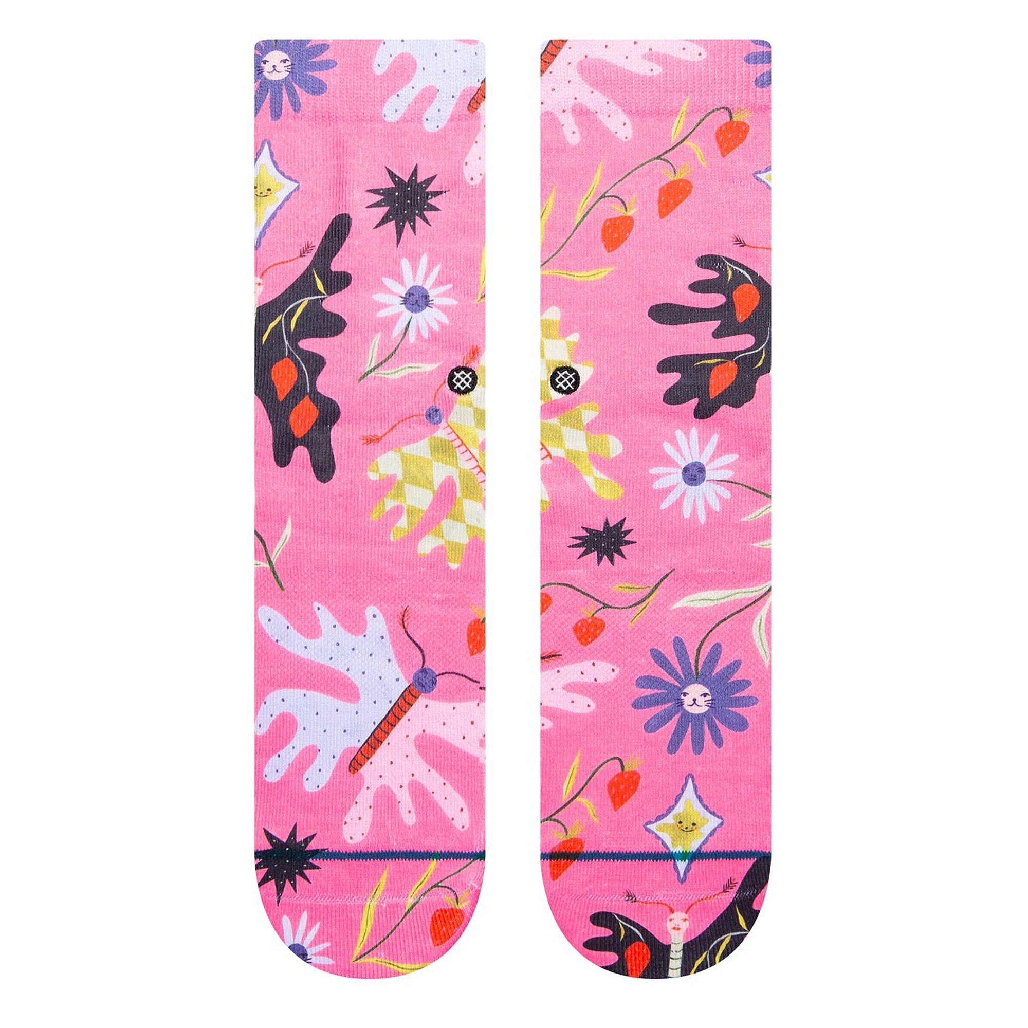 Stance Wmns Strawberry Patch Socks Pink Socks Material | Overkill