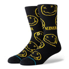 Stance Nirvana Face Socks Black Socks A556A20NIF-BLK | Overkill