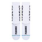 Stance Pleasures x Stance Tribal Socks White Socks Close-up | Overkill