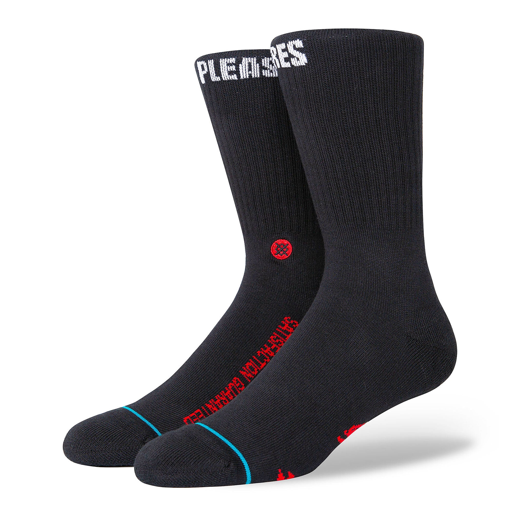 Stance Pleasures x Stance Satisfaction Guaranteed Socks Black Socks A556A21SAT-BLK | Overkill