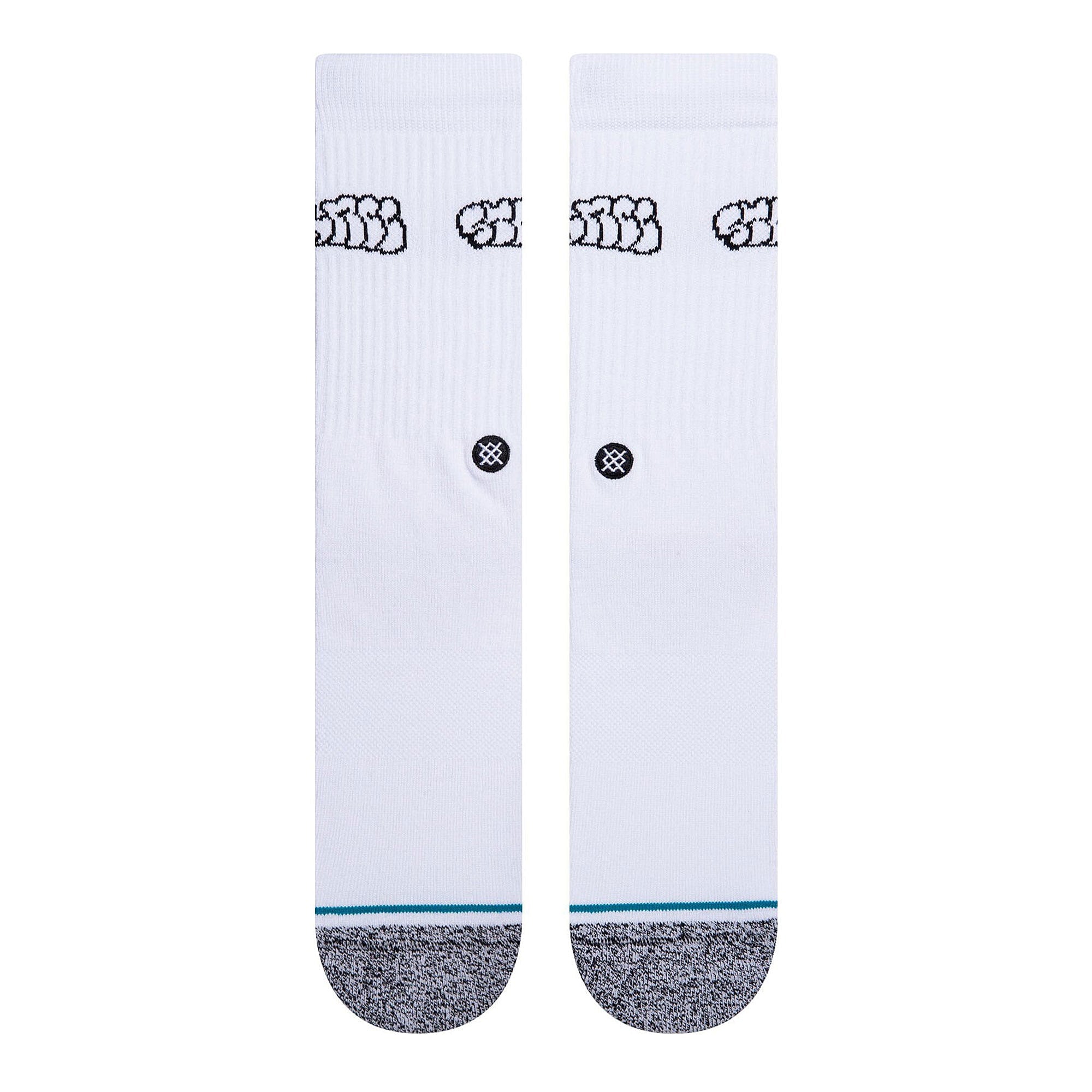 Stance Brinkman Socks White Socks Material | Overkill