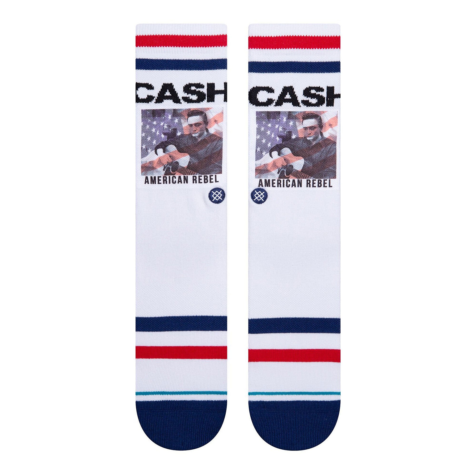 Stance Cash American Rebel Socks White Socks Material | Overkill