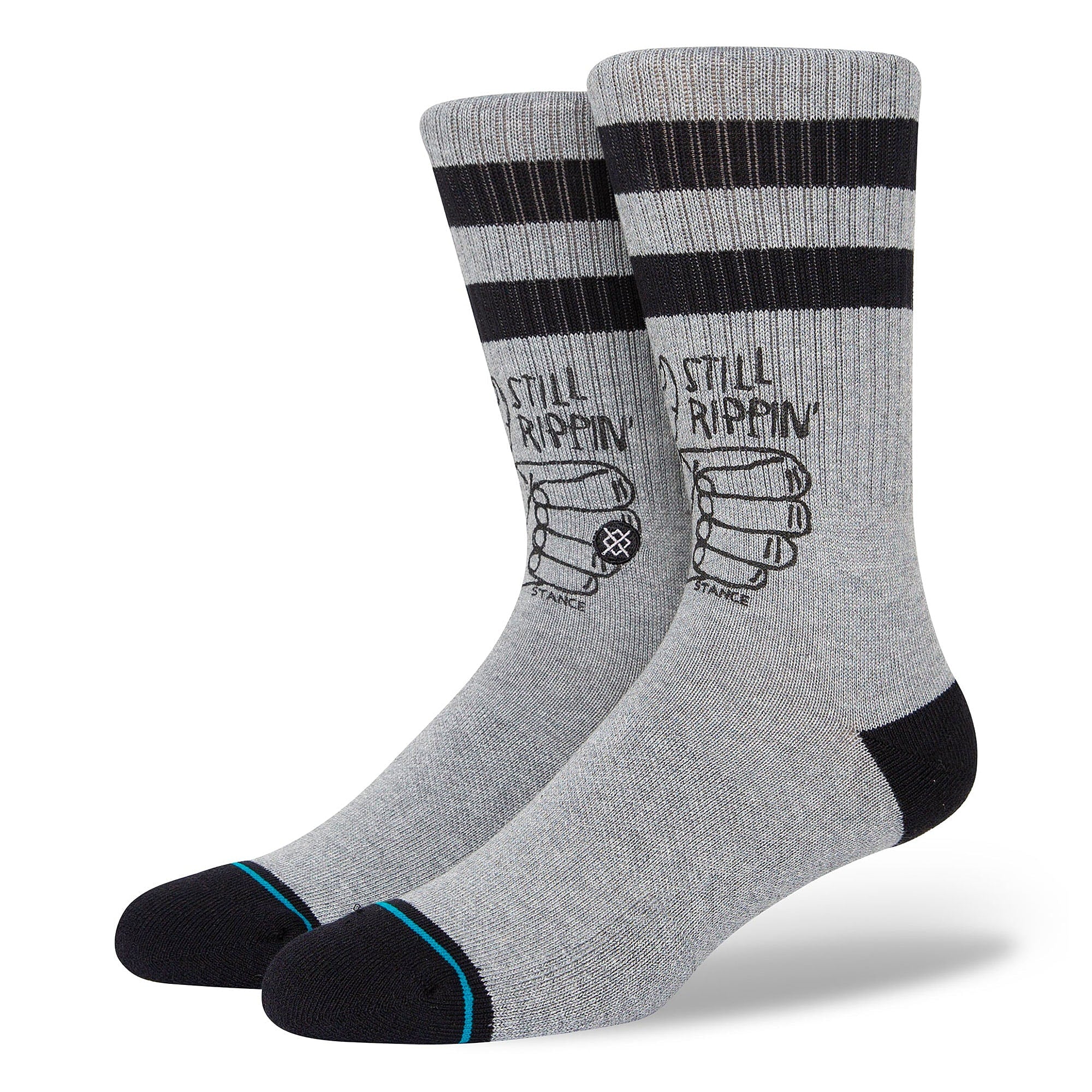 Stance Still Rippin Socks Grey Socks A556B22STI-GRY | Overkill