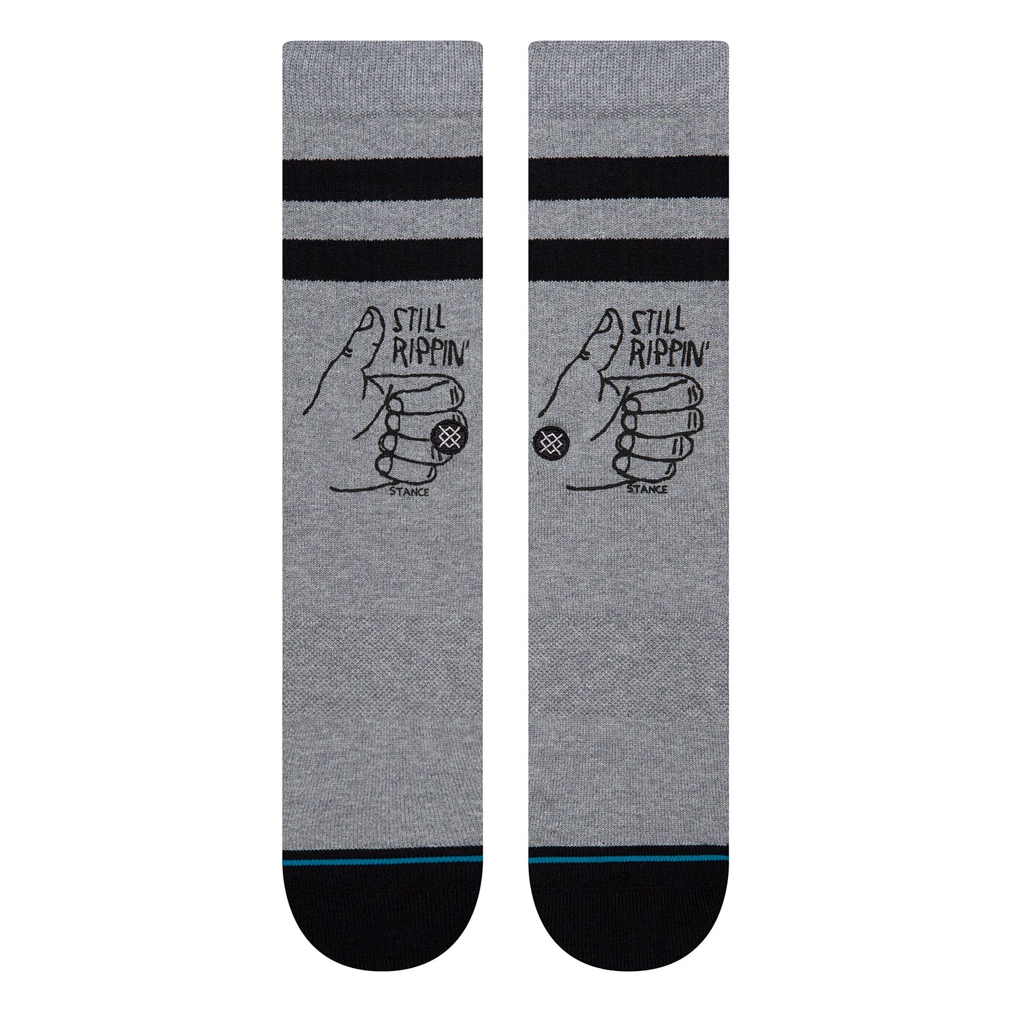Stance Still Rippin Socks Grey Socks Material | Overkill