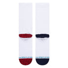 Stance Deboss Socks White Socks Close-up | Overkill