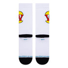 Stance Burgerworld Socks White Socks Close-up | Overkill