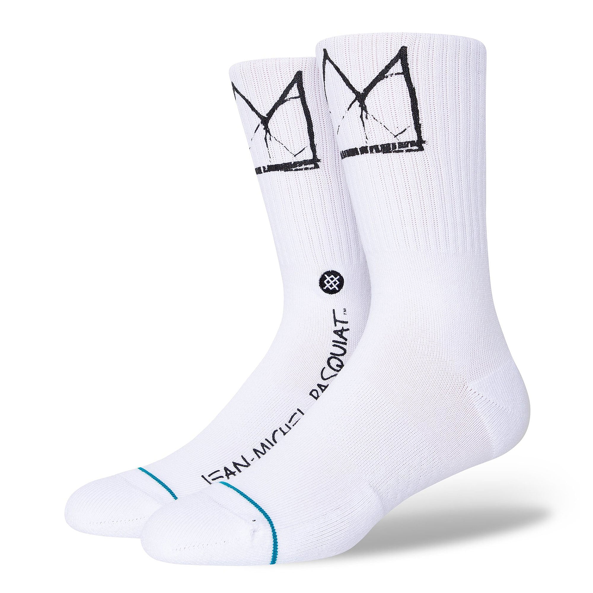 Stance Jean-Michel Basquiat Signature Socks White Socks A556D21JMB-WHT | Overkill