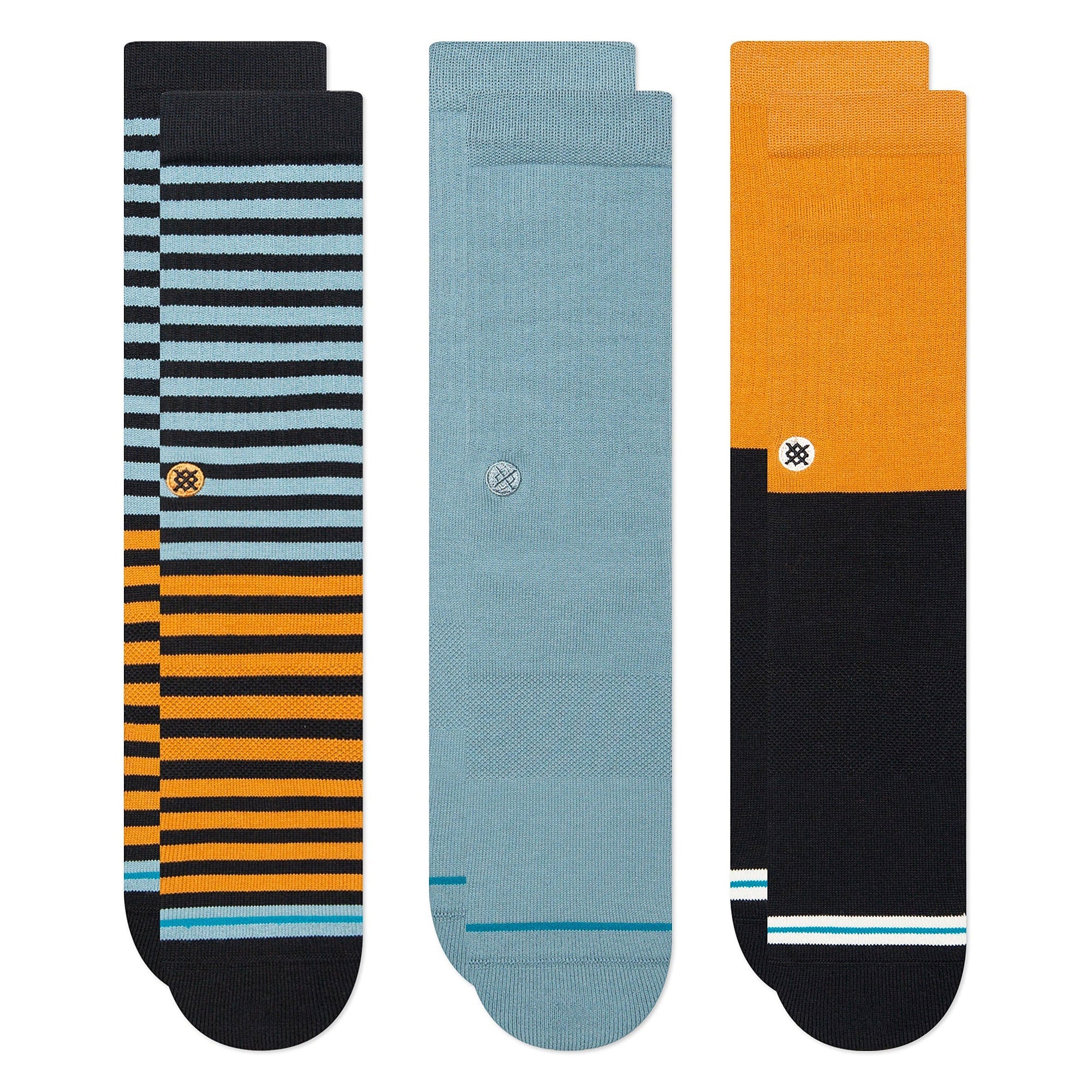 Stance Barnacle 3 Pack Socks Multi Socks A556D22BAR-MUL | Overkill