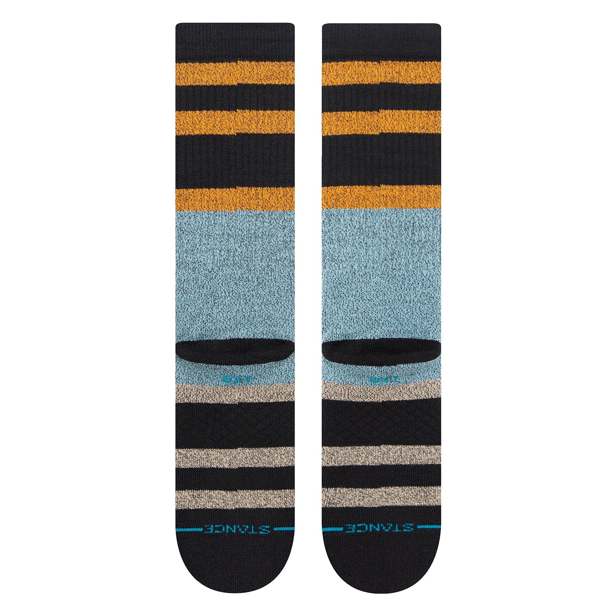 Stance Staggered Socks Washed Black Socks Close-up | Overkill