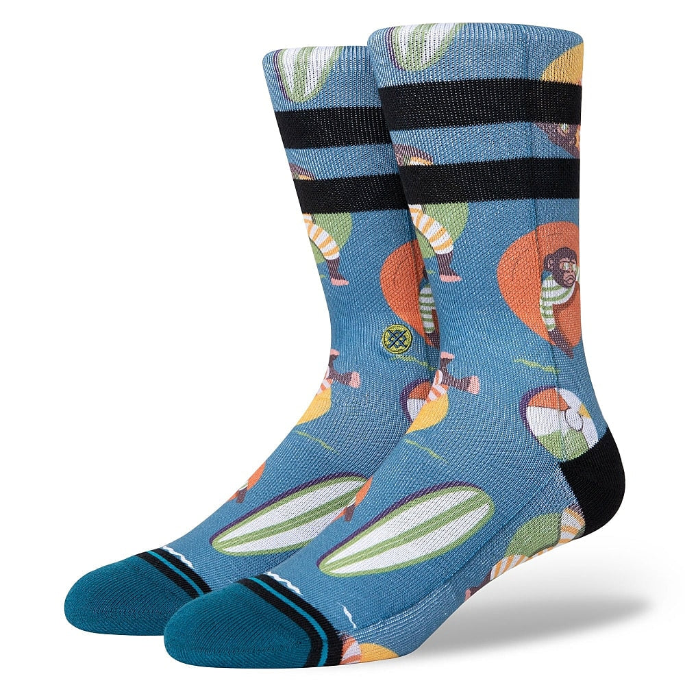 Stance Monkey Chillin Socks Teal Socks A558A21MCN-TEA | Overkill