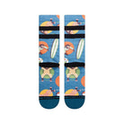 Stance Monkey Chillin Socks Teal Socks Close-up | Overkill