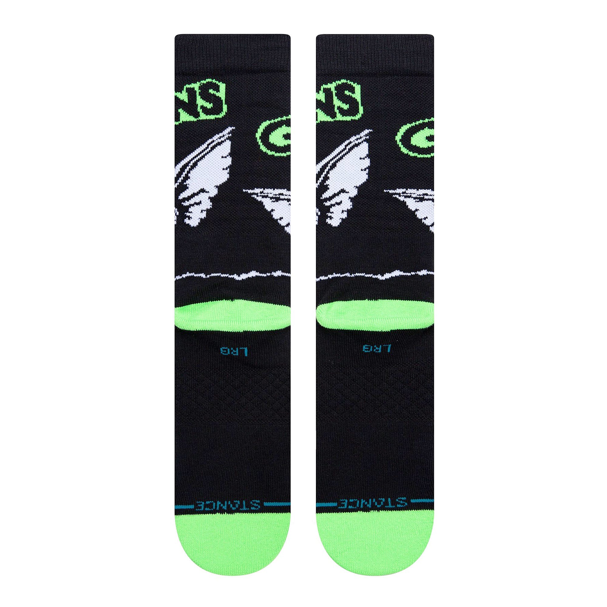 Stance Bright Light Socks Black Socks Close-up | Overkill
