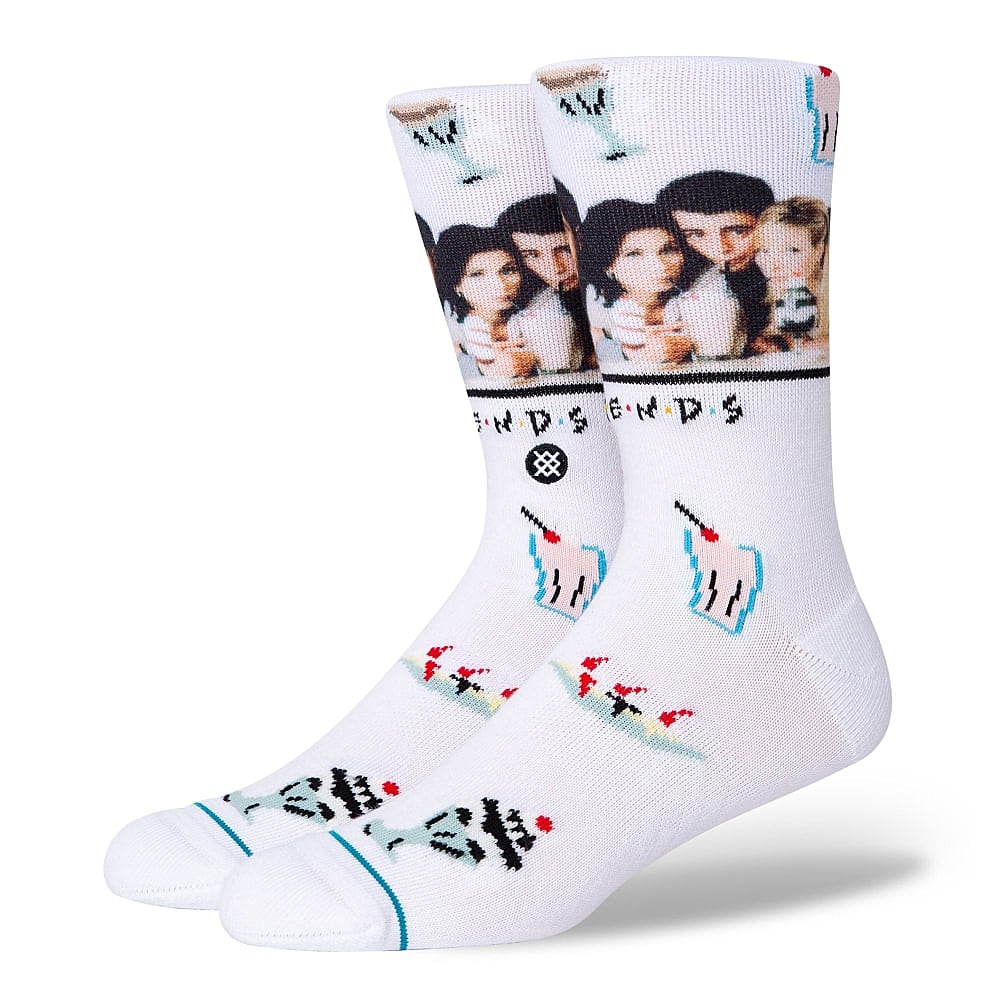 Stance The One With The Diner Socks White Socks A558D20TDN-WHT | Overkill