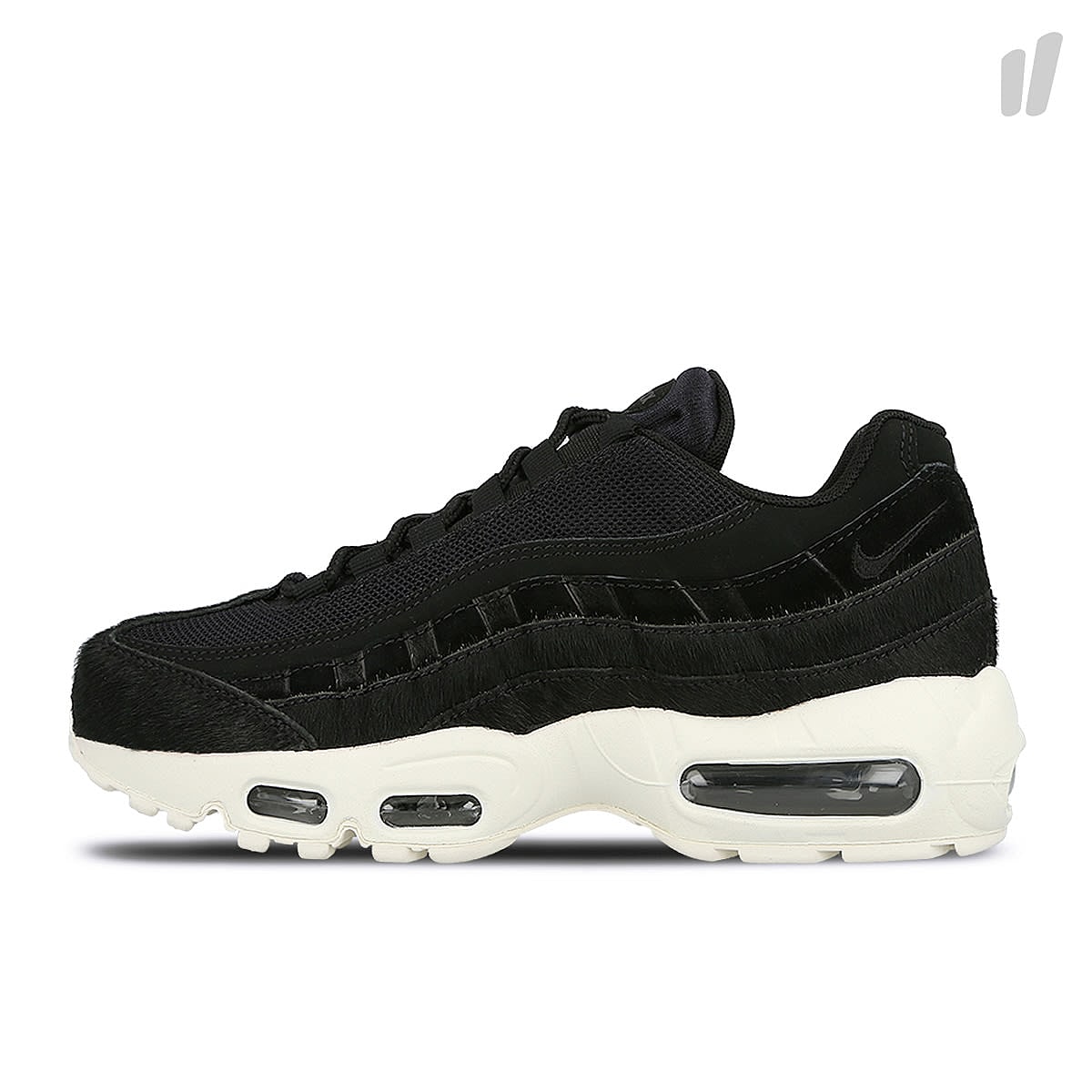 Nike wmns air max 95 lx Black / Black - Dark Grey - Sail Sneakers AA1103 001 | Overkill