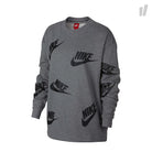 Nike Wmns Sportswear Futura Crew Sweatshirt Carbon Heather / Black Sweatshirts AA3142 091 | Overkill