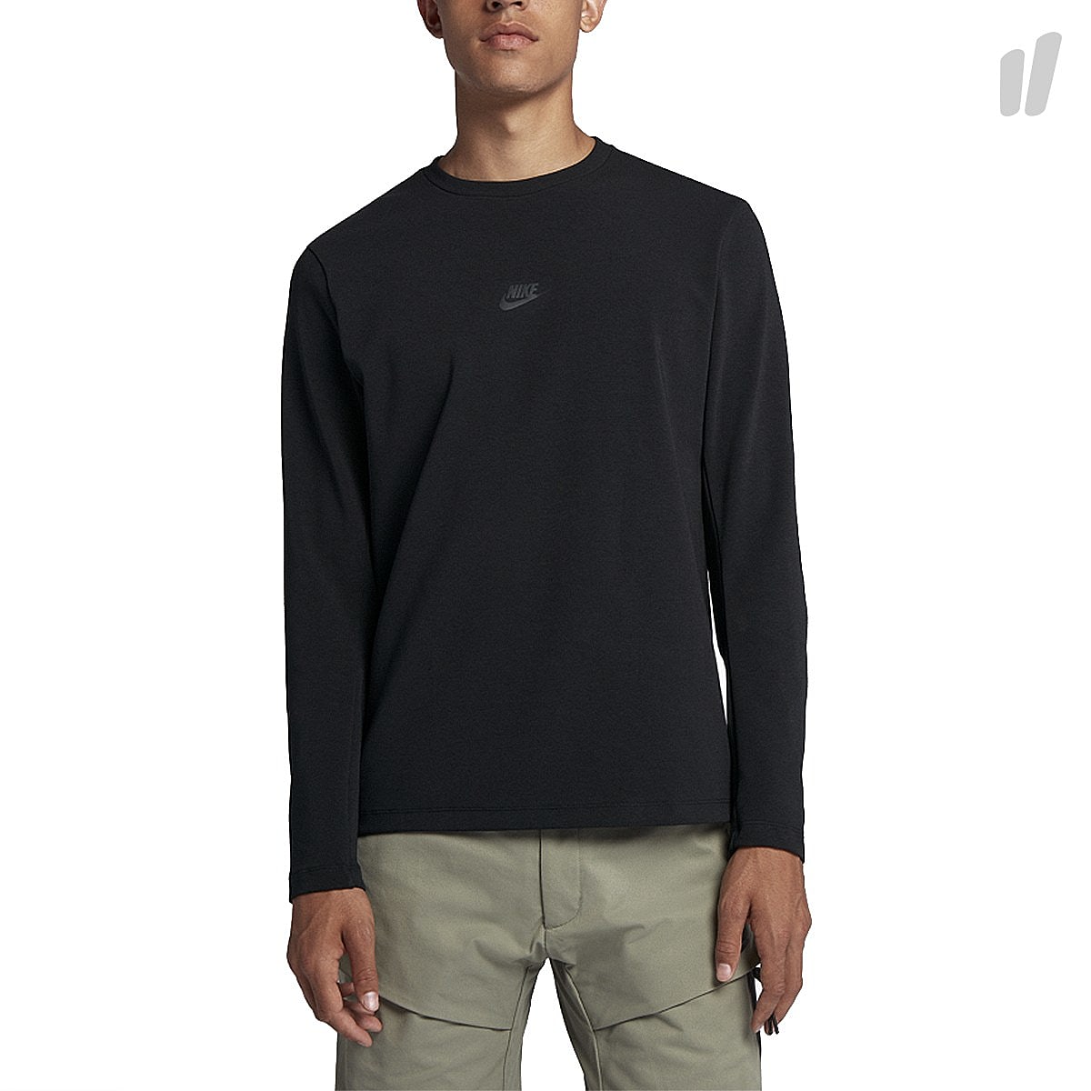 Nike Sportswear Crew Longsleeve Black / Black Longsleeves AA3782 010 | Overkill