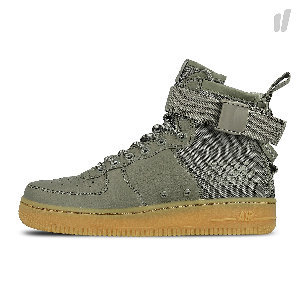 Nike wmns sf air force 1 mid Dark Stucco / Dark Stucco - Gum Light Brown High Top Sneakers AA3966 004 | Overkill