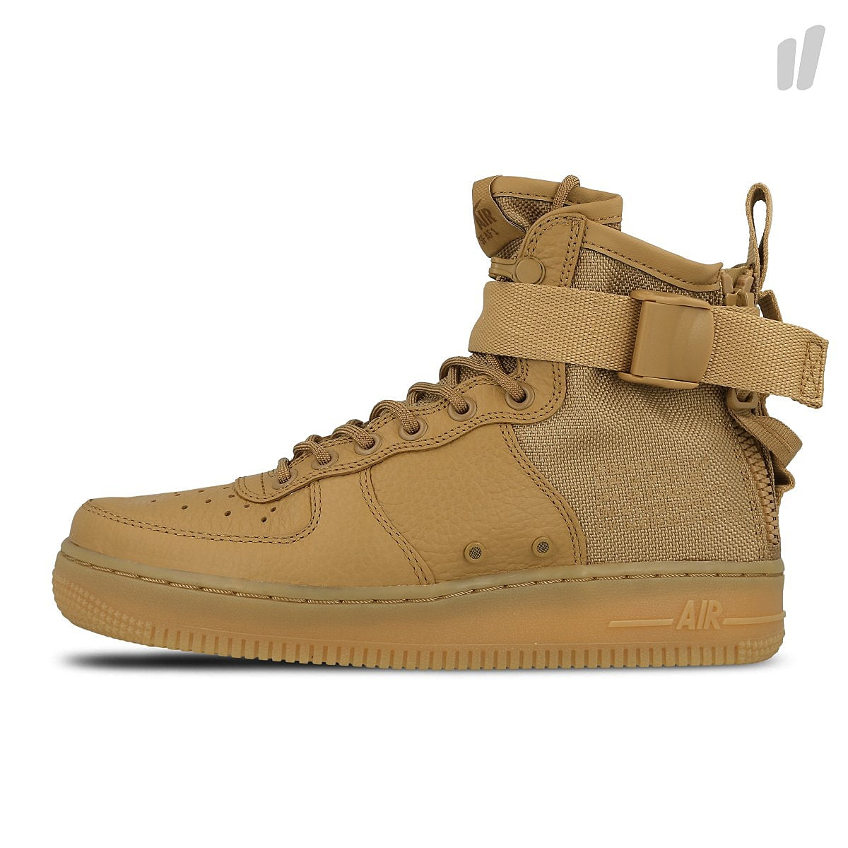 Nike wmns sf air force 1 mid Elemental Gold / Elemental Gold High Top Sneakers AA3966 700 | Overkill