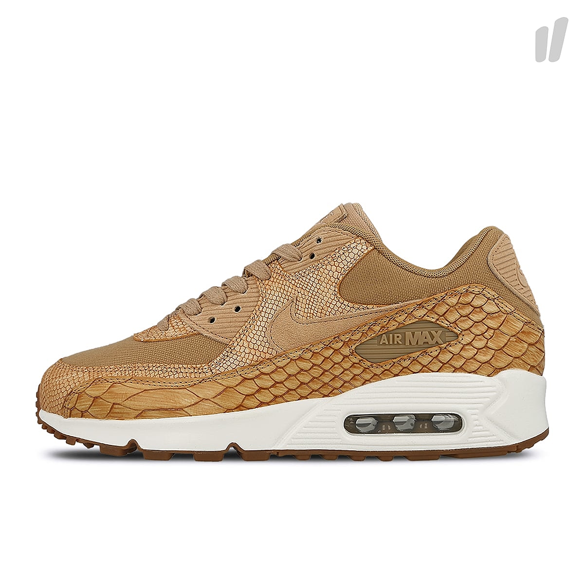 Nike air max 90 premium leather Vachetta Tan / Vachetta Tan Low Top Sneakers AH8046 200 | Overkill