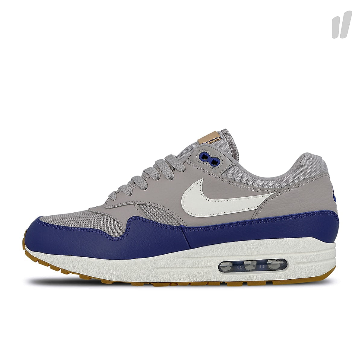 Nike air max 1 Atmosphere Grey-Sail - Deep Royal Blue Low Top Sneakers AH8145 008 | Overkill