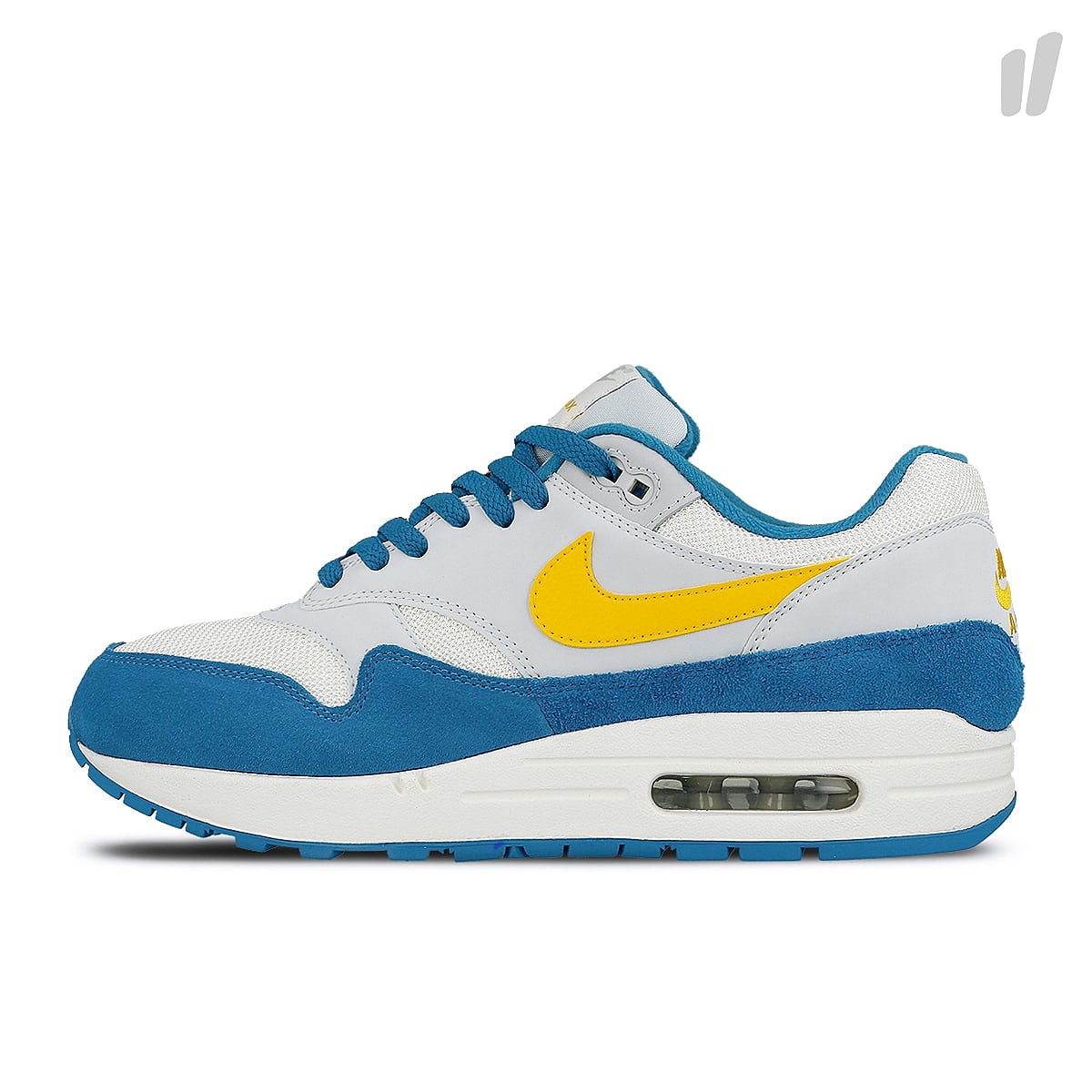 Nike air max 1 Sail-Amarillo - Pure Platinum - Signal Blue Low Top Sneakers AH8145 108 | Overkill