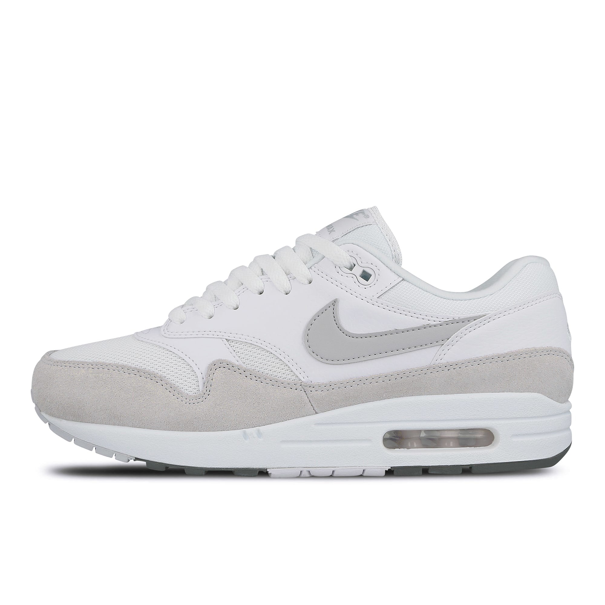 Nike air max 1 White-Pure Platinum - Cool Grey Low Top Sneakers AH8145 110 | Overkill