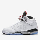 Jordan Air Jordan 5 Retro White-University Red - Black - Matte Silver High Top Sneakers 136027 104 | Overkill