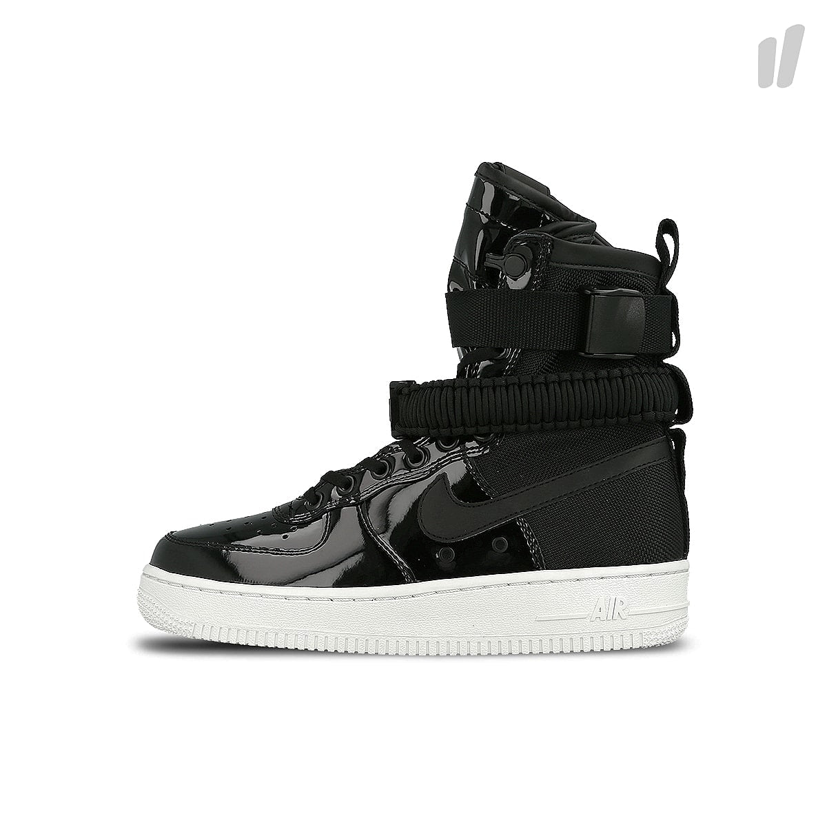 Nike wmns air force 1 sf se premium Black-Black - Reflect Silver - Cool Grey High Top Sneakers AJ0963 001 | Overkill