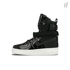 Nike wmns air force 1 sf se premium Black-Black - Reflect Silver - Cool Grey High Top Sneakers AJ0963 001 | Overkill