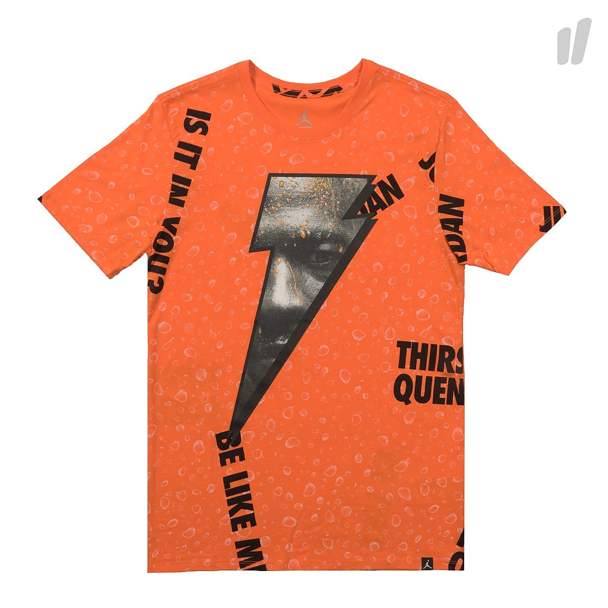 Jordan Air Jordan Like Mike Allover Print Tee Safety Orange / White T-Shirts AJ1165 819 | Overkill