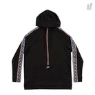 Nike NSW Taped Half Zip Hooded Poly Black / Gym Red / Sail Hoodies AJ2296 010 | Overkill