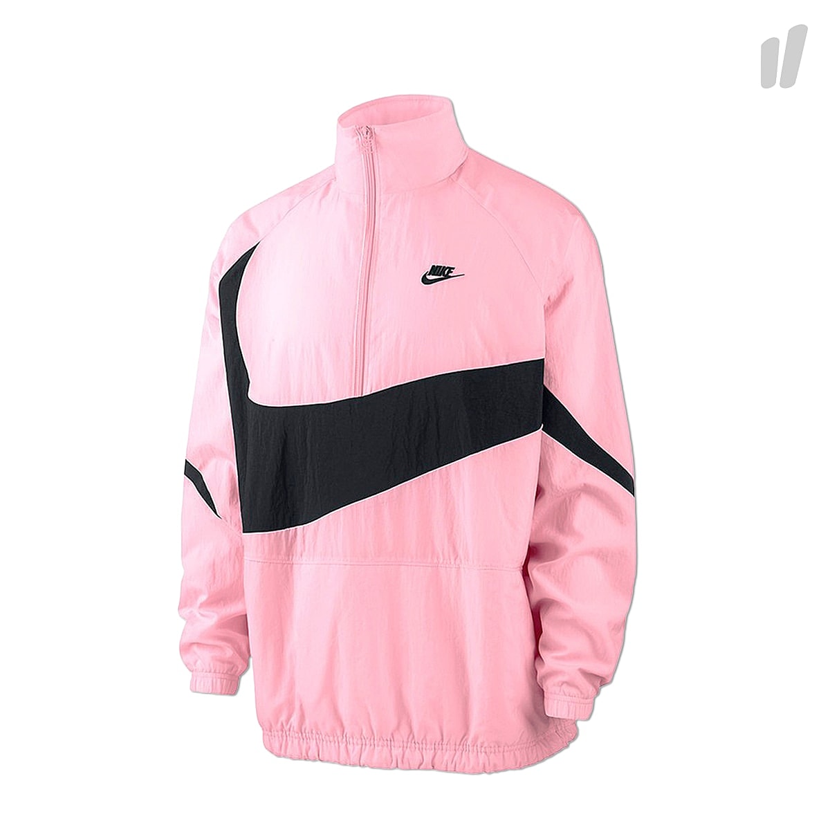 Nike Swoosh Woven Halfzip Jacket Pink / Black / Black Jackets AJ2696 686 | Overkill