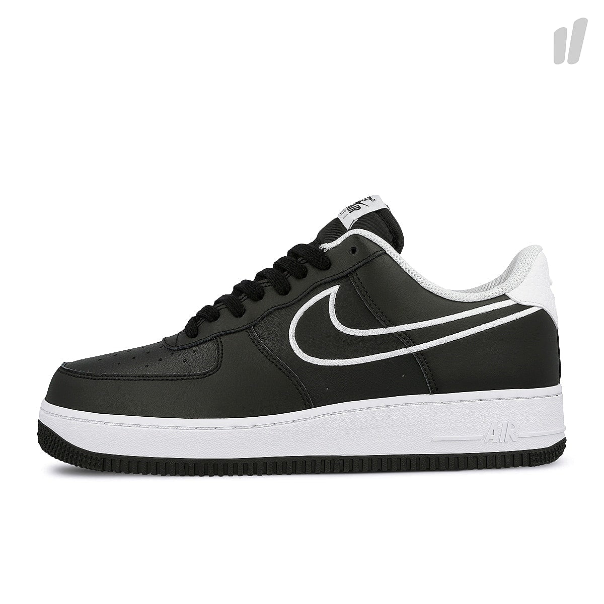 Nike air force 1 `07 leather Black-White Low Top Sneakers AJ7280 001 | Overkill