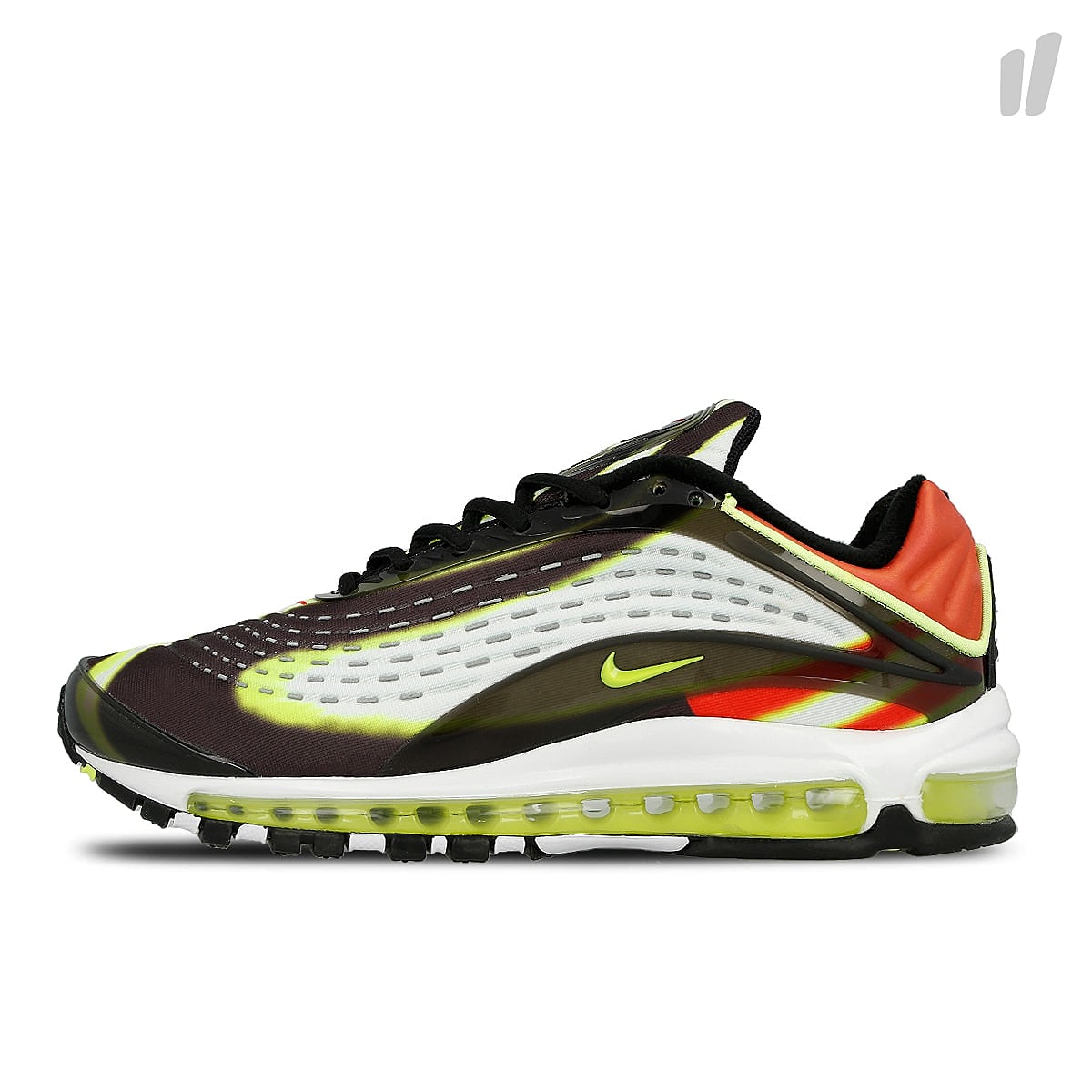 Nike air max deluxe Black-Volt - Habanero Red - White Sneakers AJ7831 003 | Overkill