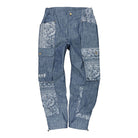 Li-Ning Washed Denim Pants Hometown Blue / Blue Background / White Flower Jeans AJER005-1K | Overkill
