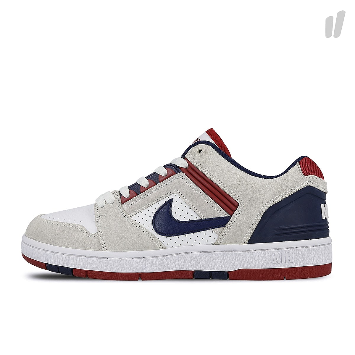 Nike sb air force ii low White-Blue Void - Red Crush - White Sneakers AO0300 100 | Overkill