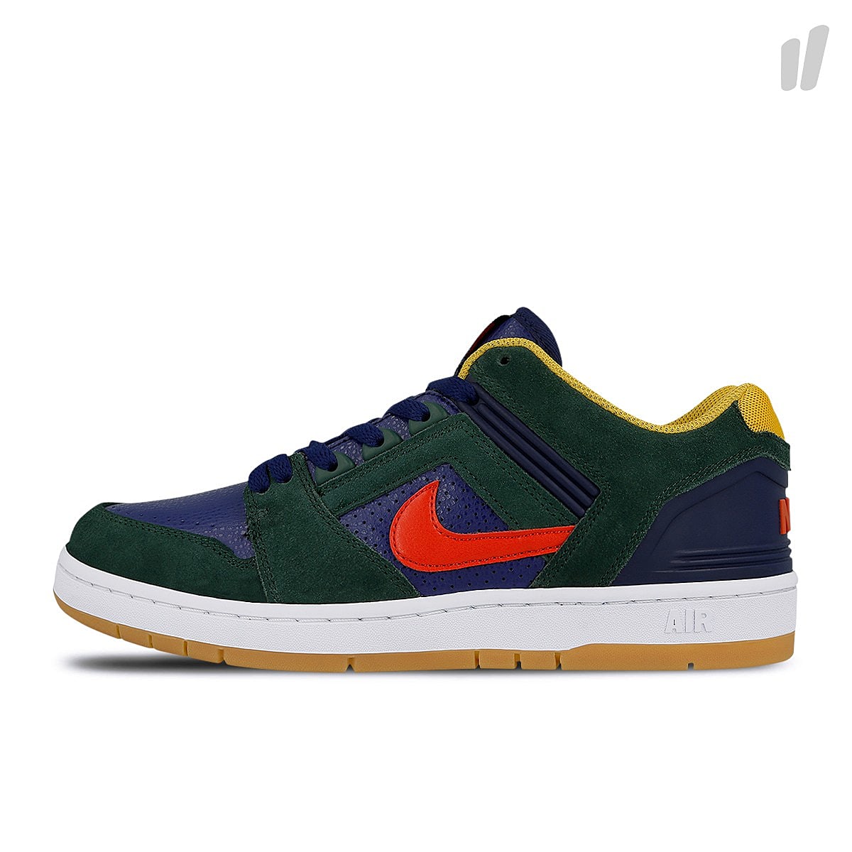 Nike sb air force ii low Midnight Green / Habanero Red - Blue Void Sneakers AO0300 364 | Overkill