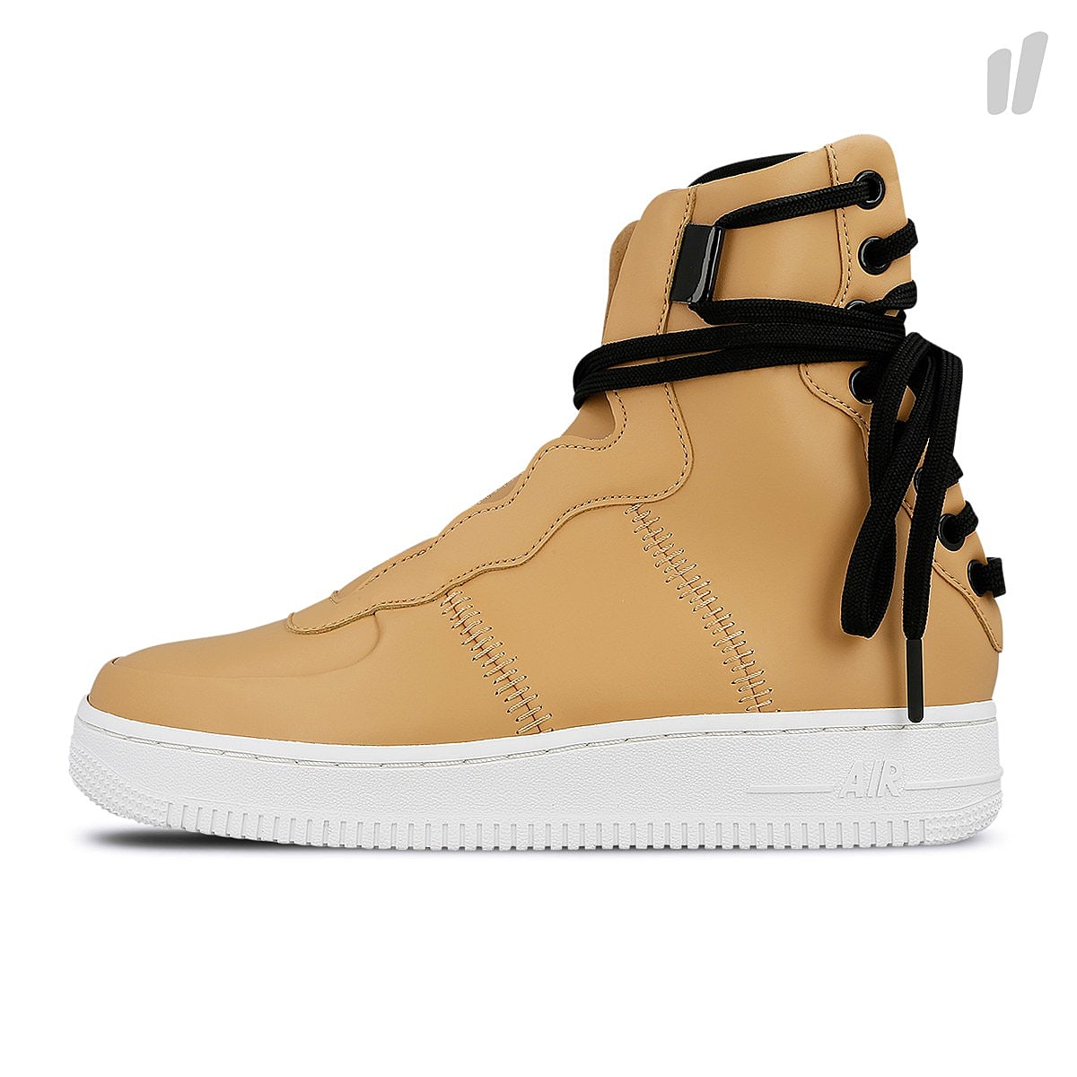 Nike wmns air force 1 rebel xx Praline-Black - Summit White - Black High Top Sneakers AO1525 200 | Overkill