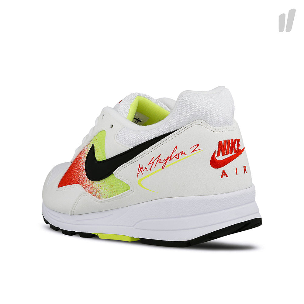 Nike air skylon ii White-Black - Volt - Habanero Red Low Top Sneakers  Material | Overkill