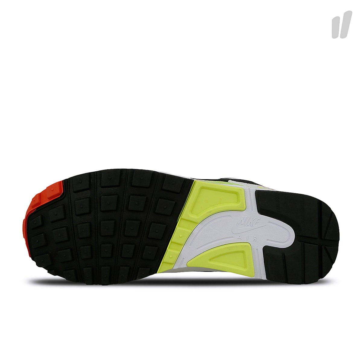 Nike air skylon ii White-Black - Volt - Habanero Red Low Top Sneakers  Detail View 1 | Overkill
