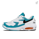 Nike air max 2 light White / Black - Blue Lagoon - Laser Orange Sneakers AO1741 100 | Overkill