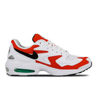 Nike air max2 light White-Black - Habanero Red - Cool Grey Low Top Sneakers  Silhouette | Overkill