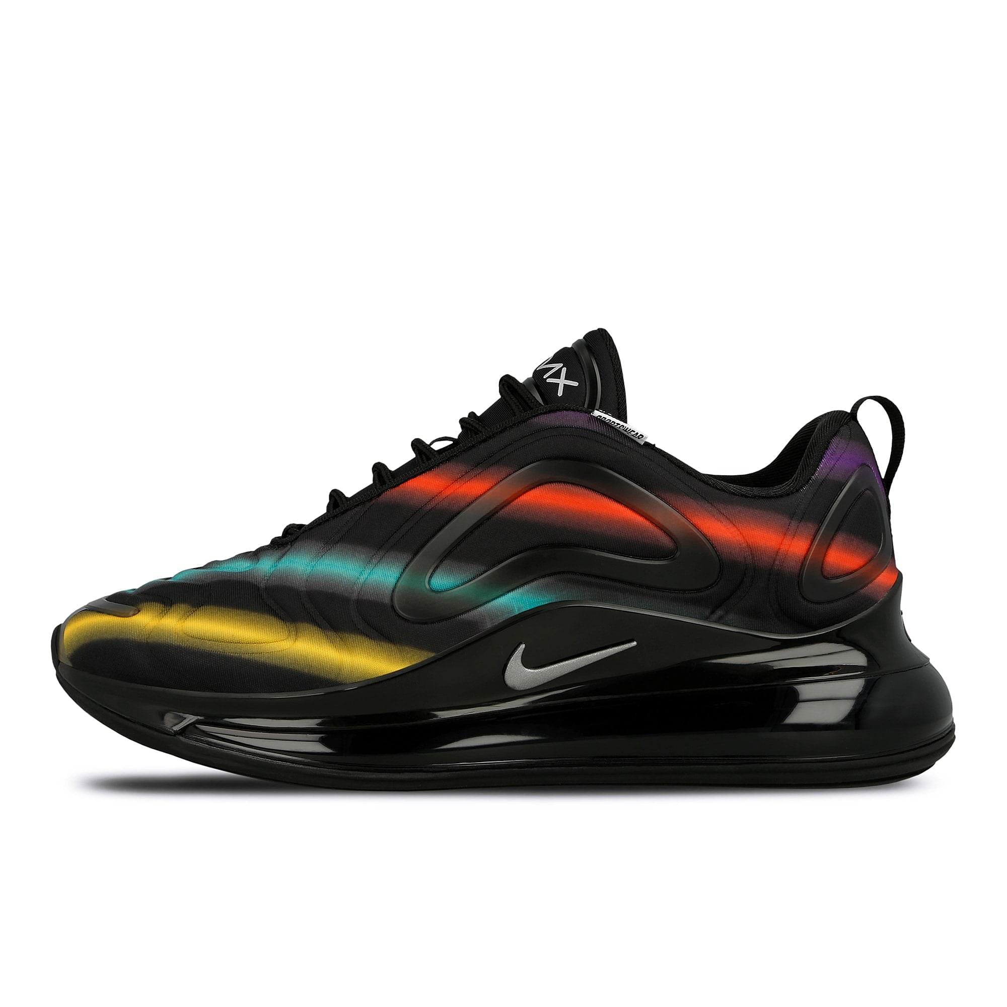 Nike air max 720 Black-Metallic Silver - University Gold Low Top Sneakers AO2924 023 | Overkill