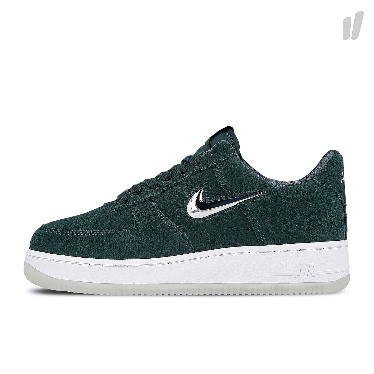 Nike wmns air force 1 `07 premium lx Faded Spruce-Metallic Silver - White Low Top Sneakers AO3814 300 | Overkill