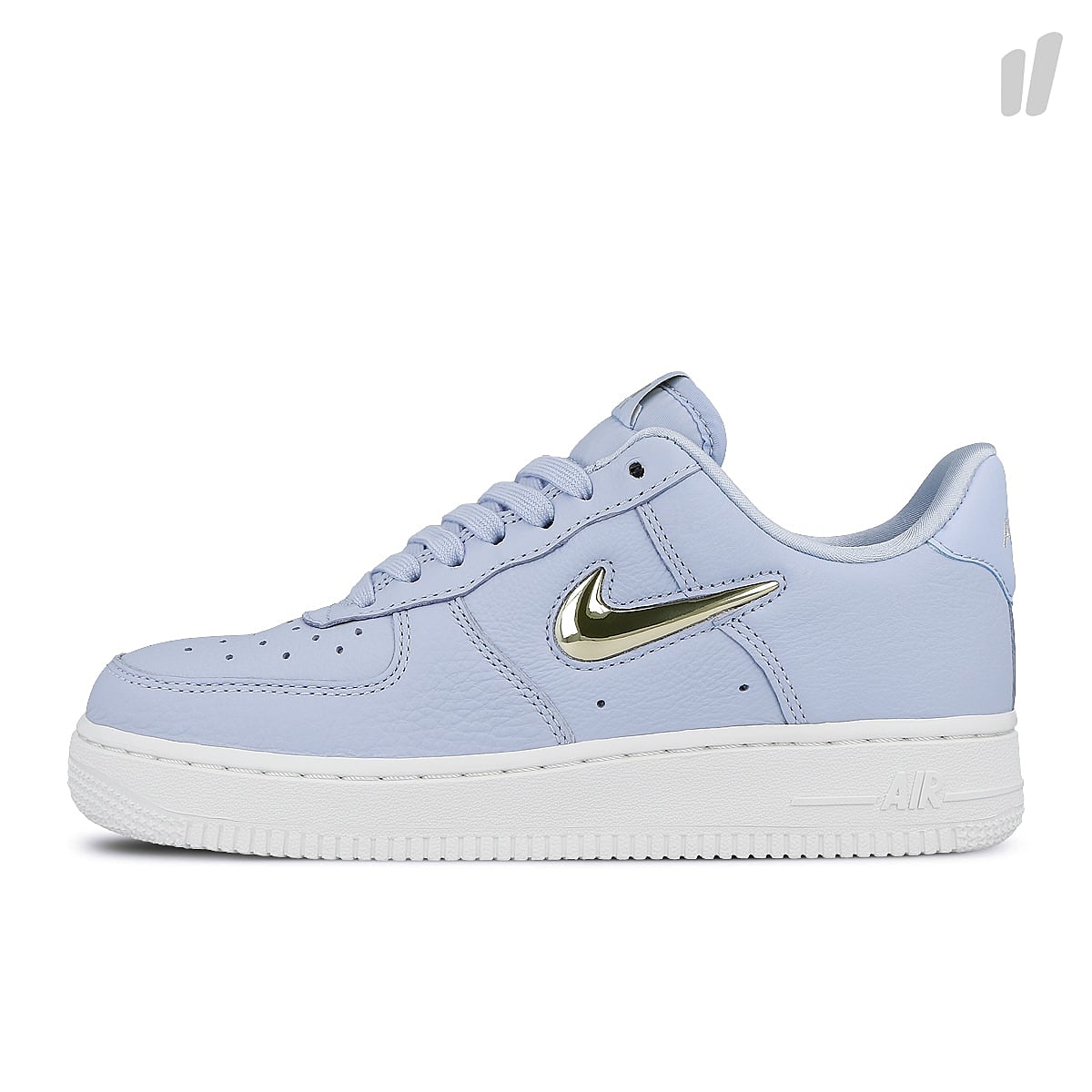 Nike wmns air force 1 `07 premium lx Royal Tint-Metallic Gold Star - Summit White Low Top Sneakers AO3814 400 | Overkill