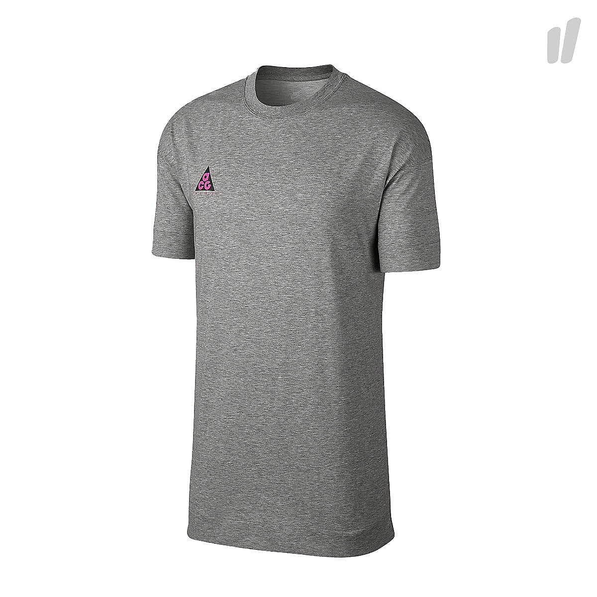 Nike Sportswear ACG Tee DK Grey Heather / Hyper Magenta T-Shirts AO4643 063 | Overkill
