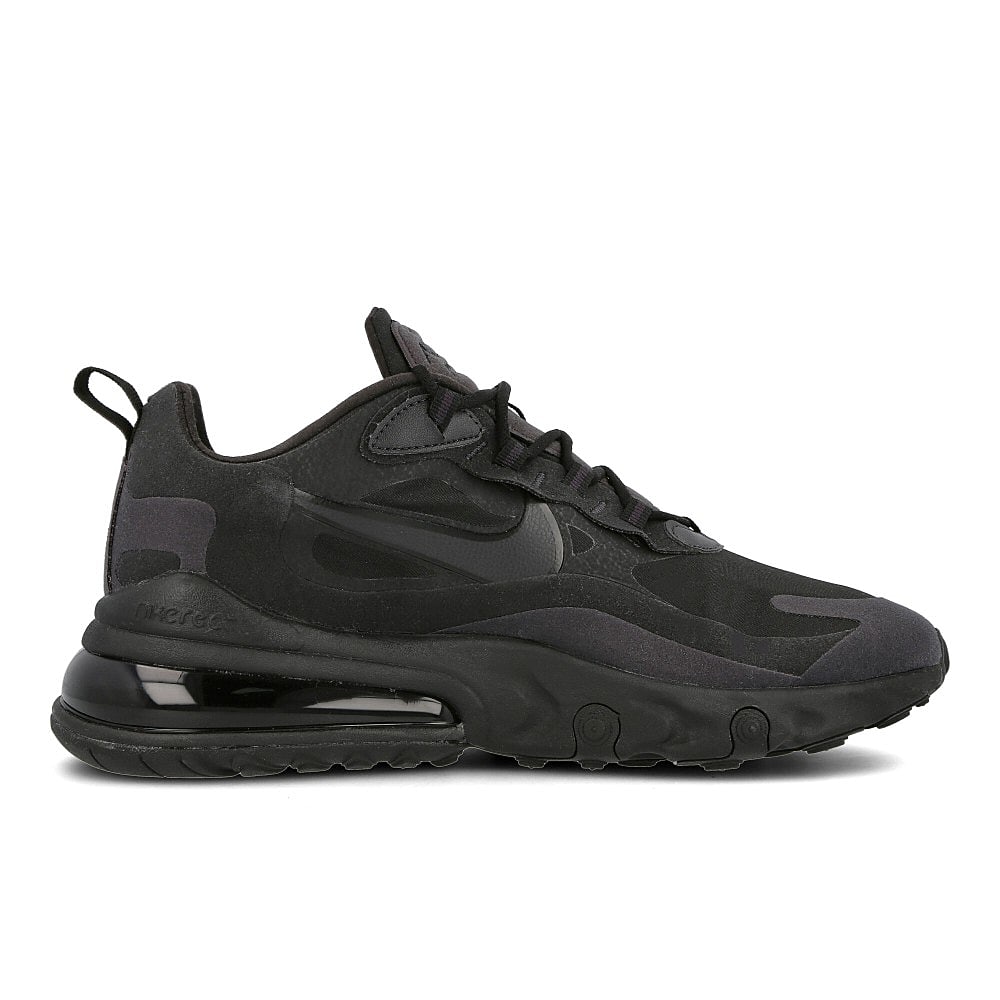 Nike air max 270 react Black-Oil Grey - Oil Grey - Black Low Top Sneakers  Silhouette | Overkill