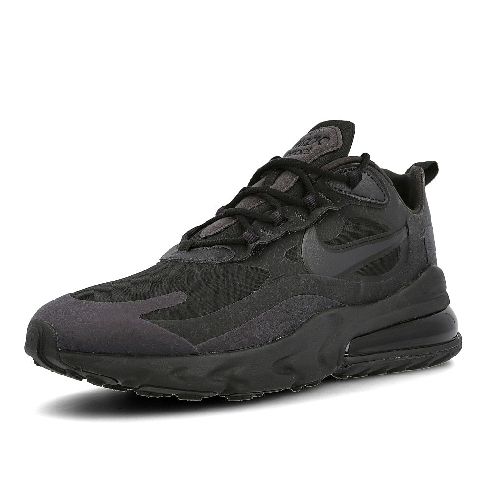 Nike air max 270 react Black-Oil Grey - Oil Grey - Black Low Top Sneakers  Close Up | Overkill