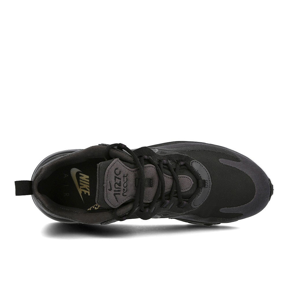 Nike air max 270 react Black-Oil Grey - Oil Grey - Black Low Top Sneakers  Detailfoto | Overkill