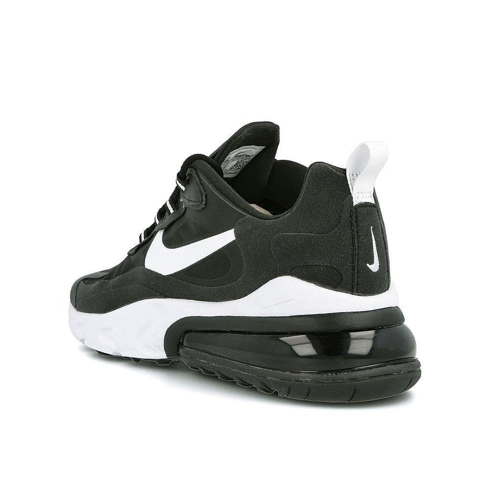 Nike air max 270 react Black-White-Black Low Top Sneakers  Material | Overkill
